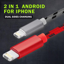 Load image into Gallery viewer, 2-in-1 Reversible Lightning & Micro USB Cable (2-Pack)