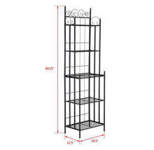 Load image into Gallery viewer, 5-Tier Multi-use Metal Baker's Rack