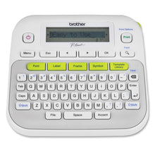 Load image into Gallery viewer, Brother P-Touch LCD Screen Label Maker with Black on White Tape