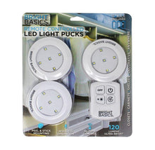 Load image into Gallery viewer, Bright Basics Ultra Thin Wireless LED Puck Light (3-Pack)