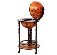 Load image into Gallery viewer, 16th Century Italian Wood Globe 36'' Wine Bar