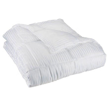 Load image into Gallery viewer, Down Alternative Embossed Stripe Full/Queen Comforter