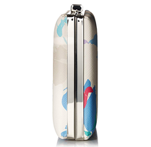 Load image into Gallery viewer, Calvin Klein Small Floral Saffiano Leather Clutch