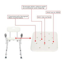 Load image into Gallery viewer, Aluminum Alloy Lifting Bath Chair With Armrests & Backrest