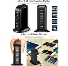 Load image into Gallery viewer, Desktop Charging Station with 6 USB Ports