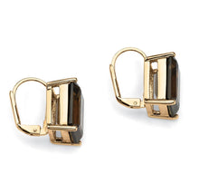 Load image into Gallery viewer, 18K Gold-Plated Smoky Quartz Fashion Earrings