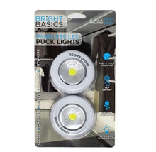 Load image into Gallery viewer, Bright Basics Ultra Thin Wireless LED Puck Lights (2-Pack)