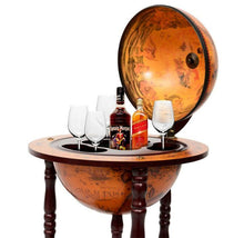 Load image into Gallery viewer, 16th Century Italian Wood Globe 36'' Wine Bar