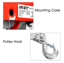 Load image into Gallery viewer, 1320 lbs Mini Electric Wire Hoist