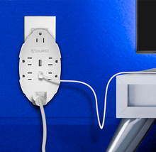 Load image into Gallery viewer, Aduro Surge Multi Charging Station with 6 Outlets & Dual USB Ports