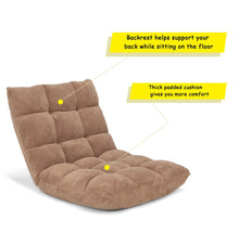 Load image into Gallery viewer, Adjustable 14-Position Folding Floor Chair