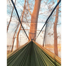 Load image into Gallery viewer, Double Camping Hammock with Bug Net, Tree Straps and Carabiners