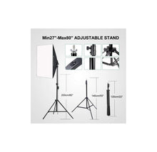 Load image into Gallery viewer, 20"X28" Photography Softbox Lighting Kit