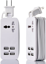 Load image into Gallery viewer, 4-Port USB and Universal Outlet Charging Station