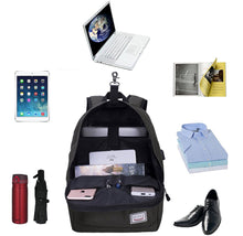 Load image into Gallery viewer, 17” Anti-Theft Laptop Backpack with USB Charging Port