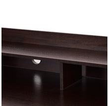 Load image into Gallery viewer, 4-Drawer Writing Desk with Upper Shelf