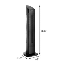 Load image into Gallery viewer, Bladeless 3-Speed Portable Oscillating Tower Fan