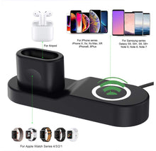 Load image into Gallery viewer, 4-in-1 Wireless Charging Station for iPhone, Watch, AirPods & USB
