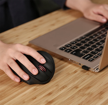 Load image into Gallery viewer, Aukey Sculpted Ergonomic Wireless Mouse with Nano USB Receiver
