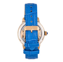 Load image into Gallery viewer, Empress Rania Mechanical Semi-Skeleton Leather-Band Watch