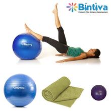 Load image into Gallery viewer, Bintiva 3-Piece Ball and Towel Fitness Set