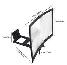 Load image into Gallery viewer, 12'' 3D Curved Screen Magnifier for Mobile Phones