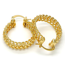 Load image into Gallery viewer, Cable Link 14K Gold-Filled Elegant Hoop Earrings