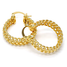 Load image into Gallery viewer, Cable Link 14K Gold-Filled Elegant Hoop Earrings