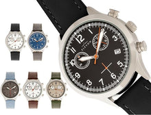 Load image into Gallery viewer, Elevon Antoine Chronograph Leather-Band Watch