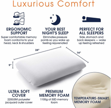 Load image into Gallery viewer, Cheer Collection Memory Foam Bed Pillow