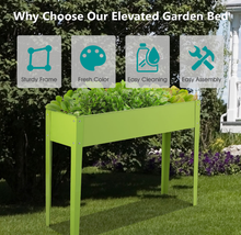 Load image into Gallery viewer, Elevated 40" x 12" Outdoor Garden Plant Stand