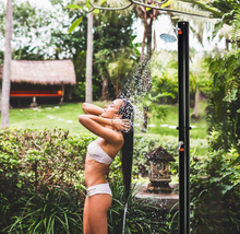 Load image into Gallery viewer, 7.2-foot 2-Section Solar Heated Outdoor Shower