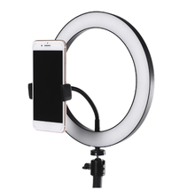 Load image into Gallery viewer, 10-inch Selfie Tripod Light with Smart Phone Holder