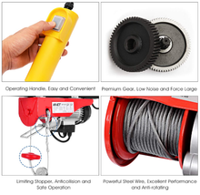 Load image into Gallery viewer, 440-pound Mini Electric Wire Hoist
