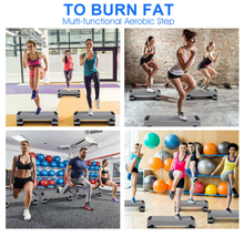 Load image into Gallery viewer, Adjustable 35'' Exercise Stepper