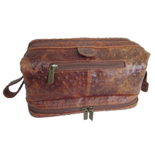 Load image into Gallery viewer, Amerileather Printed Leather Toiletry Bag