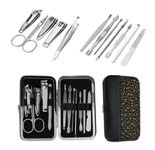 Load image into Gallery viewer, 12-Piece Stainless Steel Mani Pedi Travel Set