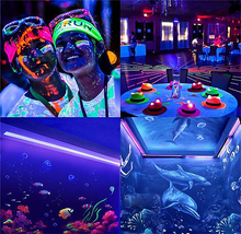 Load image into Gallery viewer, 22-Inch UV Blacklight LED Light Bar with 60-Inch Cord