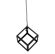 Load image into Gallery viewer, Crestview Oil Rubbed Bronze Tilted Cube Pendant Lamp