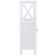 Load image into Gallery viewer, Costway White Bathroom Towels Storage Cabinet