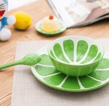 Load image into Gallery viewer, 3-Piece Hand Painted Summer Tableware Set