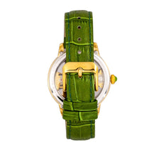 Load image into Gallery viewer, Empress Rania Mechanical Semi-Skeleton Leather-Band Watch
