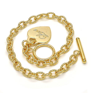 "Love" Heart 14K Gold Filled Anklet