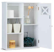 Load image into Gallery viewer, Costway Wall-Mounted 2-Shelf Decorative Door Medicine Cabinet
