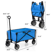 Load image into Gallery viewer, Collapsible Outdoor Utility Folding Wagon
