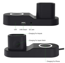 Load image into Gallery viewer, 4-in-1 Wireless Charging Station for iPhone, Watch, AirPods &amp; USB
