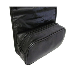 Amerileather All-Leather Toiletry Bag Travel Kit