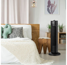 Load image into Gallery viewer, Fantask 35W 28'' 3-Speed Oscillating Bladeless Tower Fan
