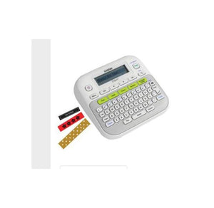 Brother P-Touch LCD Screen Label Maker with Black on White Tape