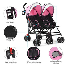 Load image into Gallery viewer, Baby-Joy Foldable Double Stroller
